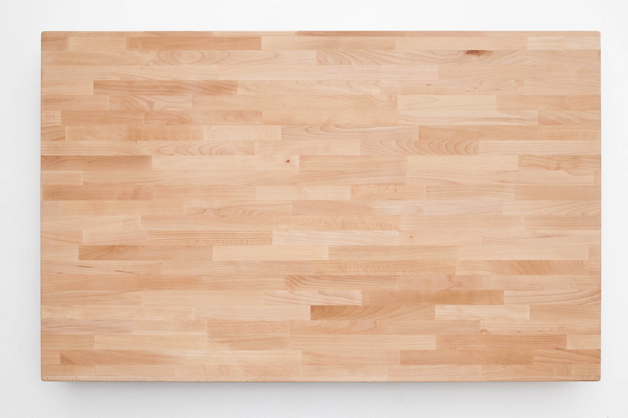 Elfo Möbel Esstisch Kernbuche geölt Keilgezinkt mit gerader Kante , Gestell: U-Fuß Edelstahl , 160 x 100 cm , Walton S1006316+S3000TUE