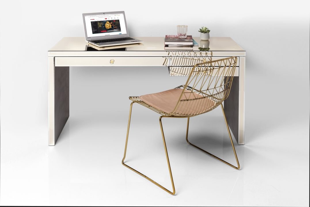 KARE Schreibtisch Luxury Champagne Champagner 77,50cm