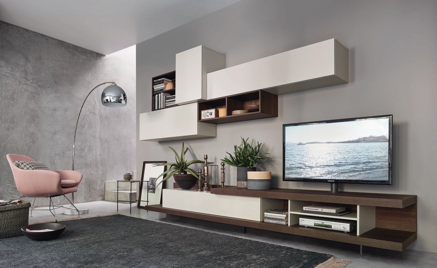 San Giacomo Wohnwand L5C52 Lampo