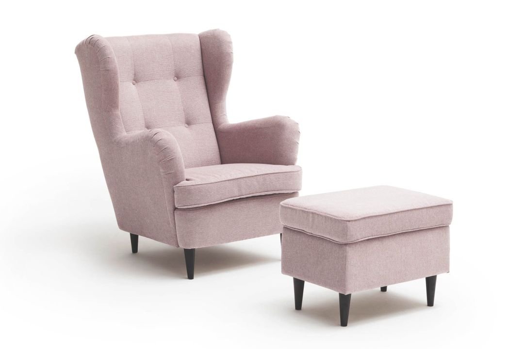 Black Red White Hocker Oskar flamingo 63 x 43 cm