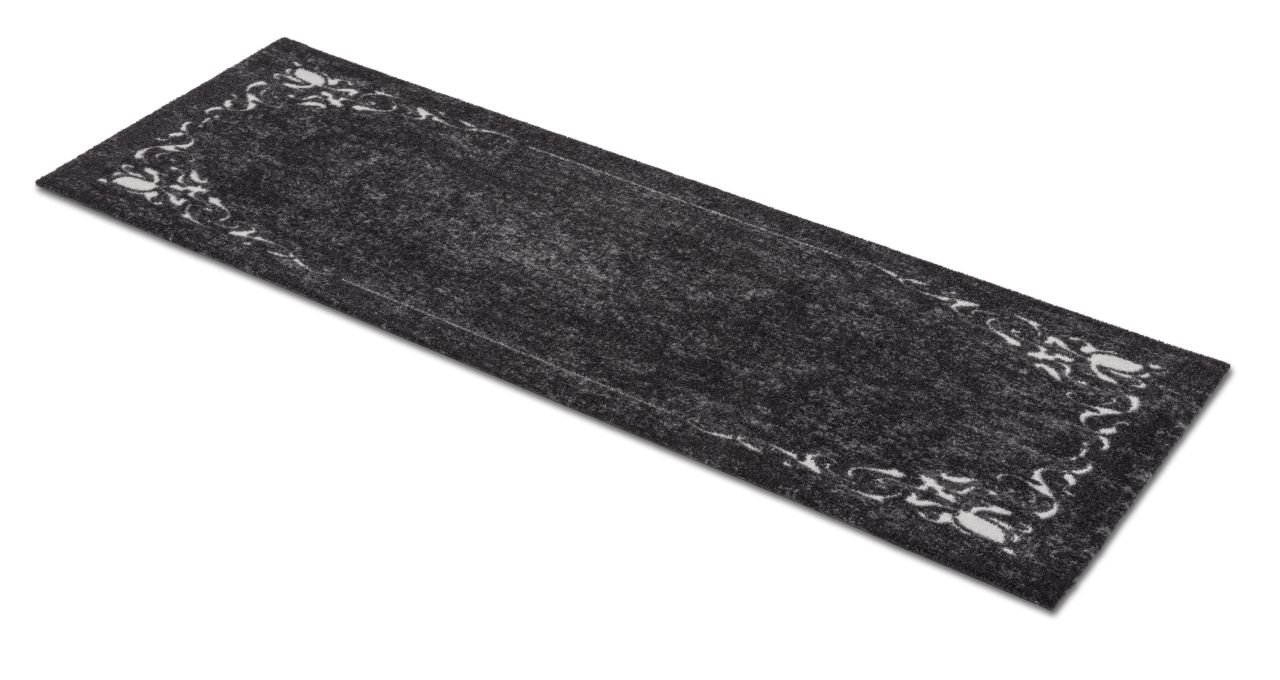 Astra Türmatte Ornamentbordüre schwarz , 50 x 150 cm, Miabella 1669041727044