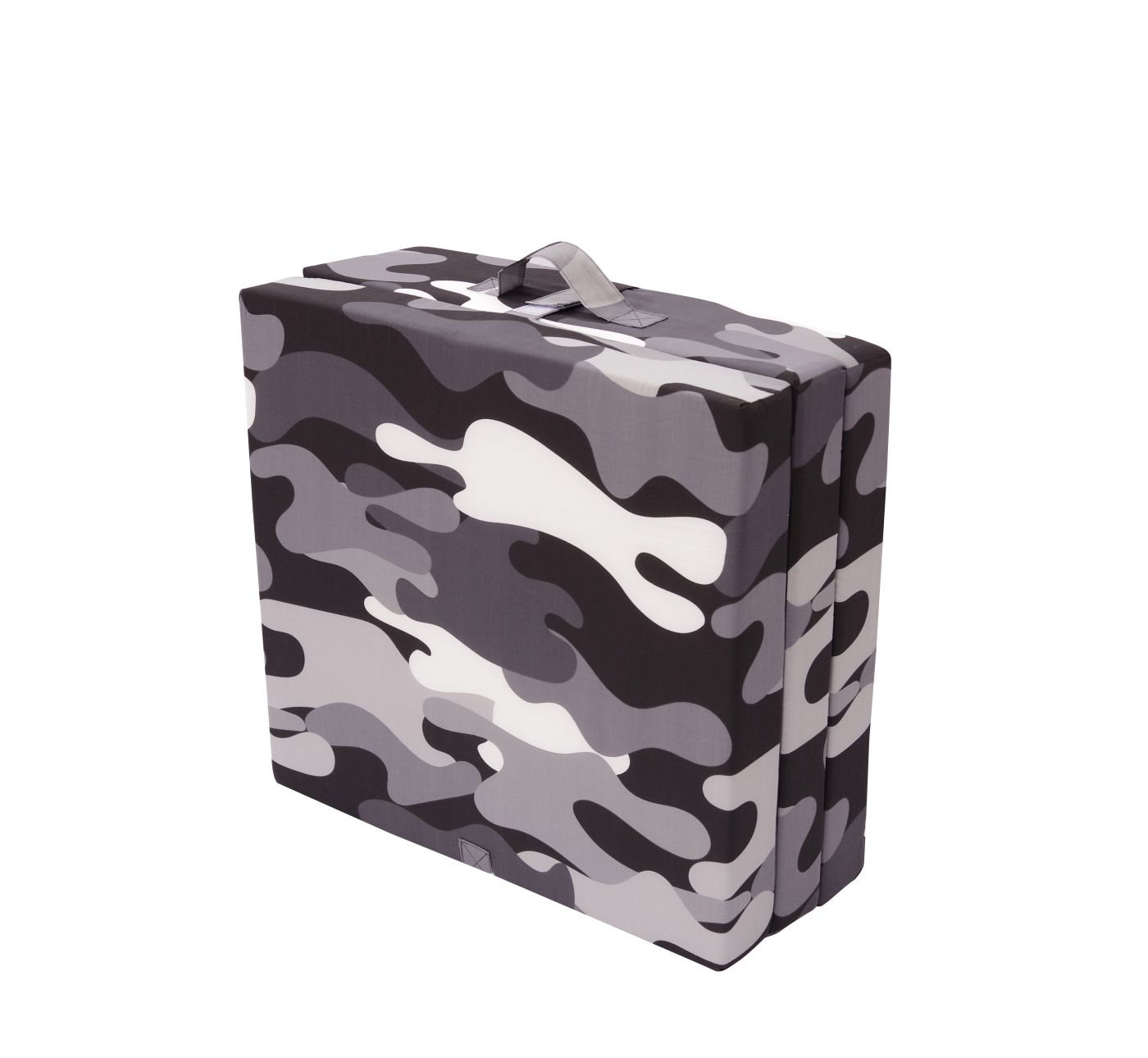 Faltmatratze Military schwarz  - bedruckte Wendematratze mit Haltegriff aus Oberstoff - Sun Garden Samba