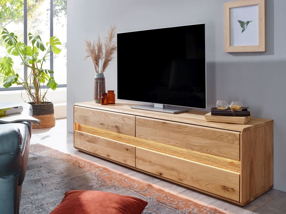 G+K TV Element III Emma WZ-0303 Wildeiche geölt 184 x 48 cm