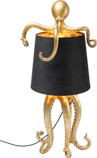 Tischleuchte gold - 60 cm - KARE Octopus Gold/Black