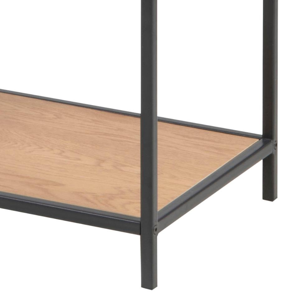 Actona Regal Seaford, asymmetrisch, wildeiche/schwarz matt, 77 x 114 cm, 0000089164