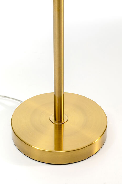 Tischleuchte gold - 60 cm - KARE Feather Palm Weiß