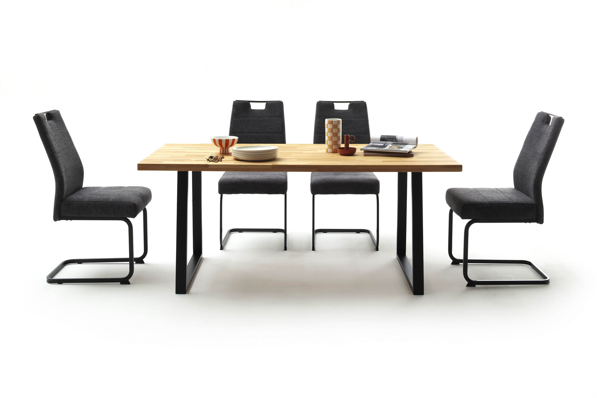 Esstisch Kernbuche massiv geölt, keilgezinkte Lamelle - B/H/T 180 x 76 x 90 cm -  Tauranga