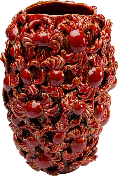 Vase rot - 39 cm - KARE Crabs
