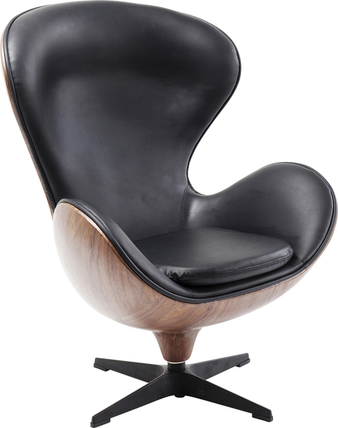 Drehsessel braun - KARE Lounge Black Walnut