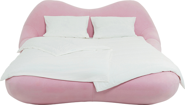 Bett rosa - 180 x 200 cm - KARE Fluid Dreams Pink