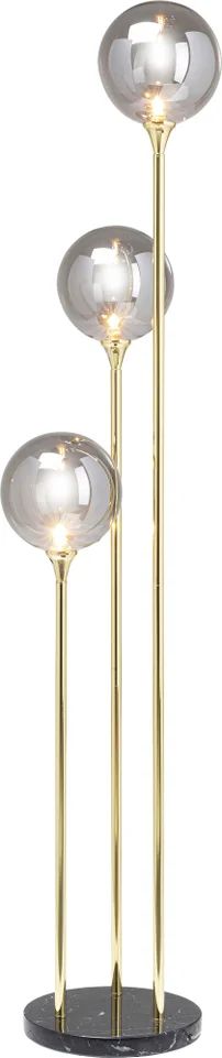 KARE Stehleuchte Messing / Klar - Al Capone Tre