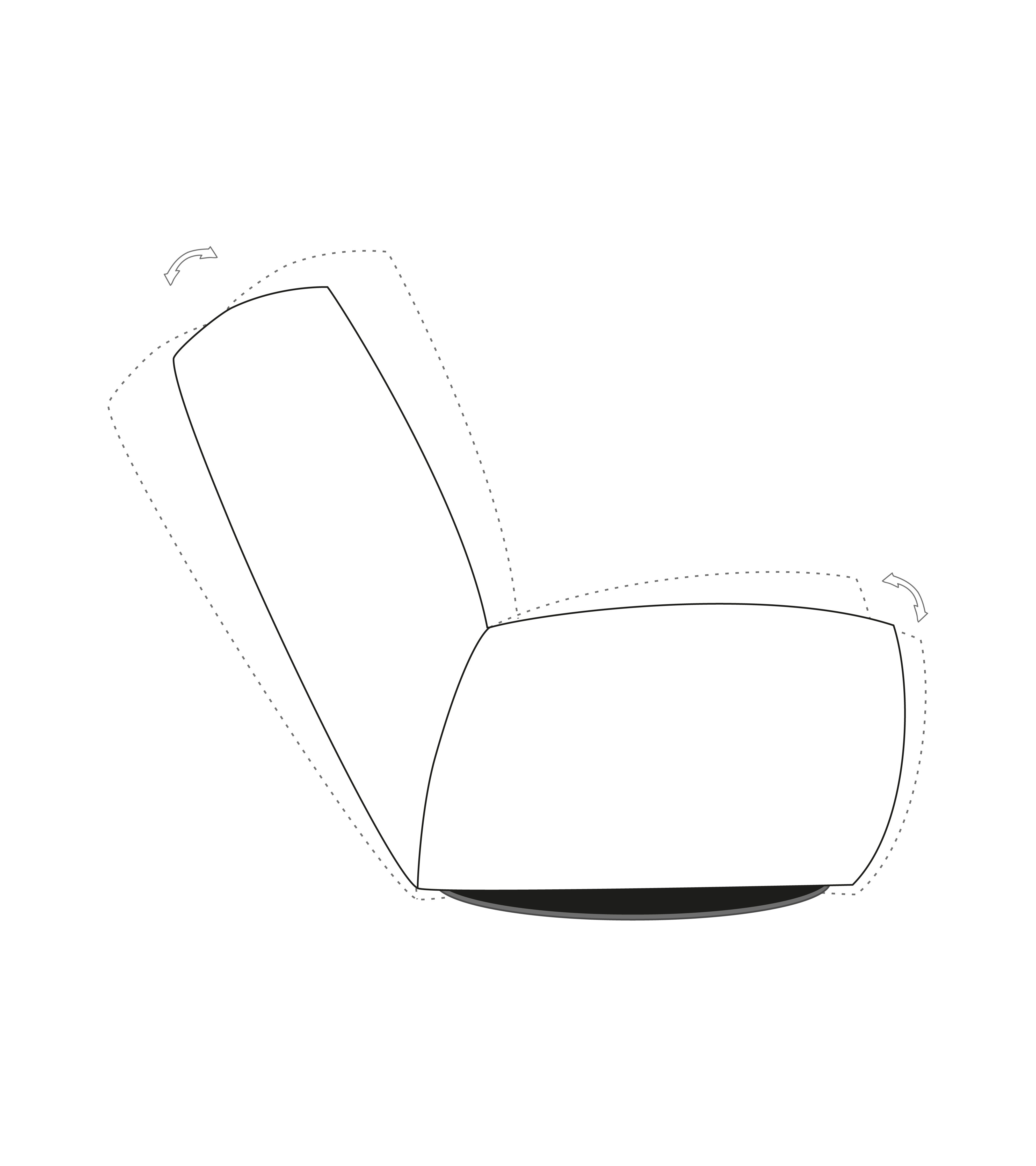 bullfrog Sessel TWISTER - AUSSTELLUNGSSTÜCK