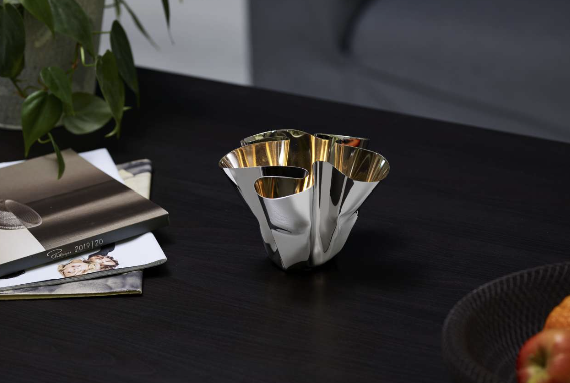 Philippi Windlicht Margeaux silber 12x17cm