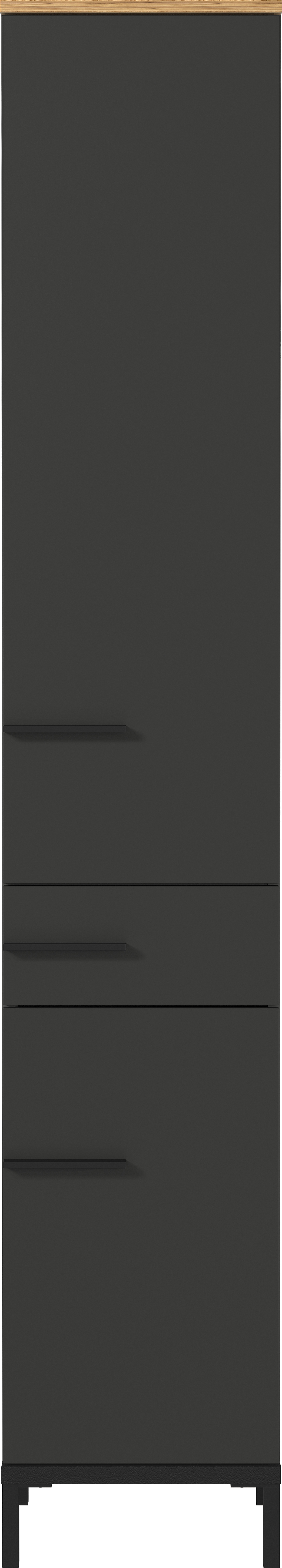 Hochschrank BARCELONA mit 2 Türen und 1 Schubkasten B/H/T ca. 34 x 190 x 34 cm