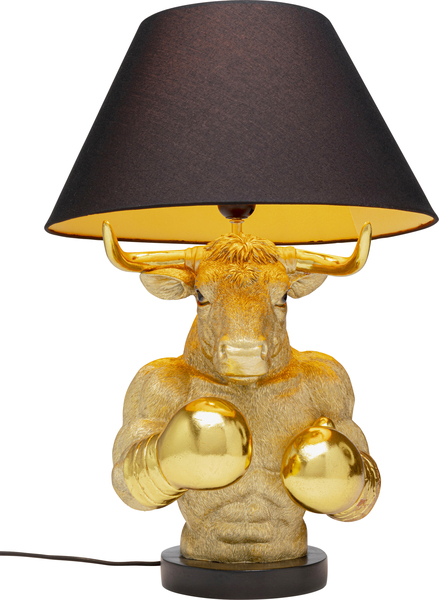 Tischleuchte gold - 53 cm - KARE Boxer Bull