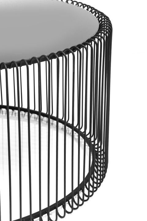 Couchtisch 2er Set schwarz - KARE Wire Black (2/Set)