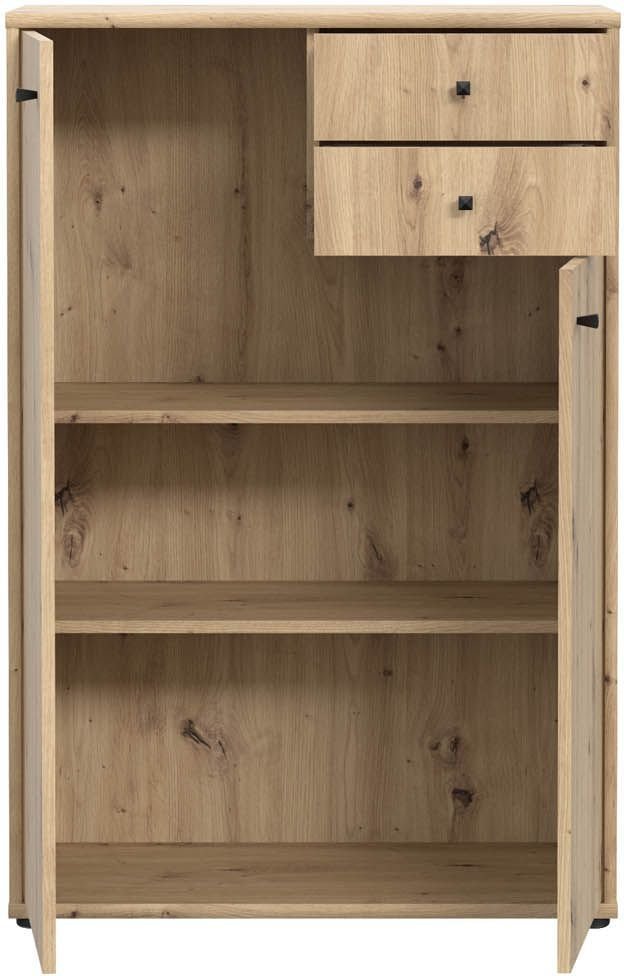 Forte Kommode Tempra 2 Artisan Eiche NB 73,7 x 111,1 cm