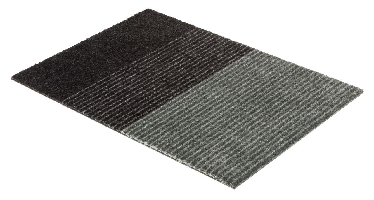 Schöner Wohnen Kollektion Fußmatte Streifen anthrazit/grau, 50 x 70 cm, Manhattan 1689040003044