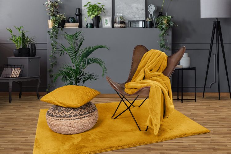 Lalee Kuscheldecke Heaven yellow 150 x 200 cm