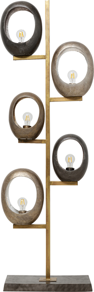 Stehleuchte braun - 173 cm - KARE Five Loops