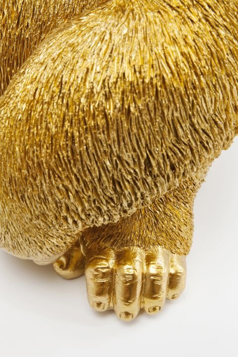 Skulptur gold - 76 cm - KARE Monkey Gorilla Side XL Gold