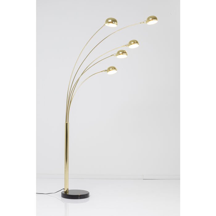 Kare Design Stehleuchte Five Fingers Brass