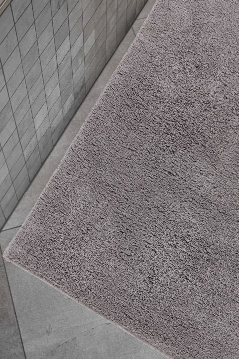 Schöner Wohnen Kollektion Badteppich Uni Hellgrau , 67 x 110 cm, 1940070190042/18867