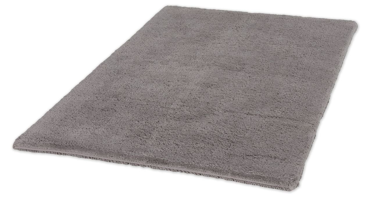 Schöner Wohnen Kollektion Badteppich Uni Hellgrau , 67 x 110 cm, 1940070190042/18867