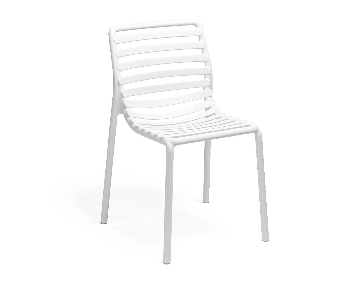 Nardi Stuhl DOGA BISTROT  bianco - weiß - Recyclebarer Kunststoff. - stapelbar