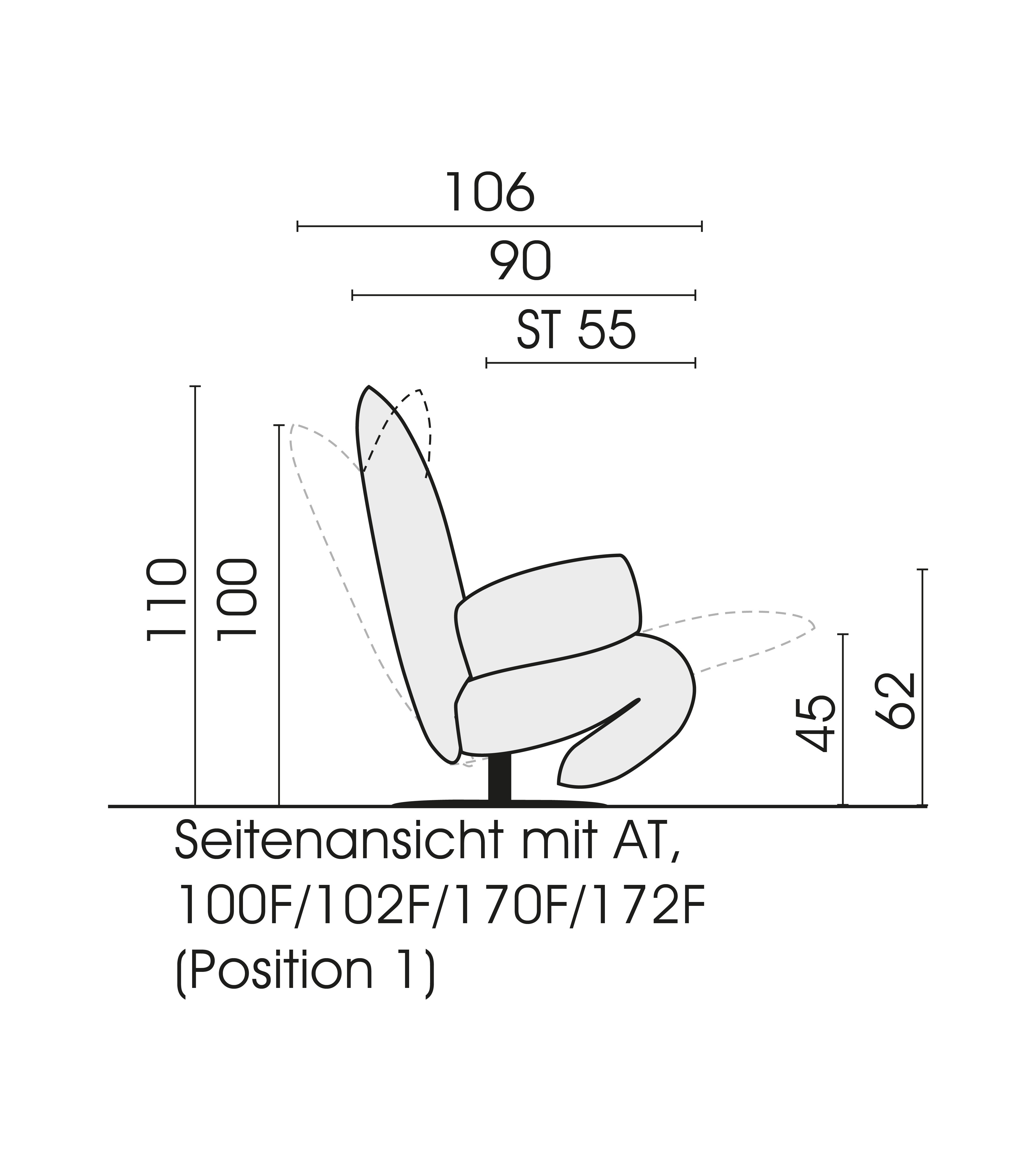 bullfrog Funktionssessel Baboo "breit", Nubukleder Crazy Nubuk schoko, 0318-170F 2510/25