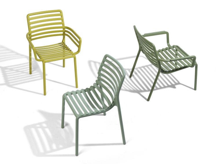 Nardi Stuhl DOGA BISTROT  pera - gelb - Recyclebarer Kunststoff. - stapelbar