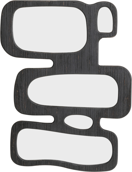 Wandspiegel schwarz - 62 x 80 cm - KARE Art Shapes