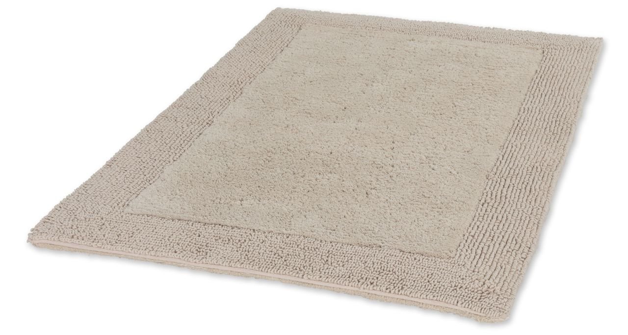 Schöner Wohnen Kollektion Badteppich Bordüre Beige , 67 x 110 cm, 1940070192006/18886