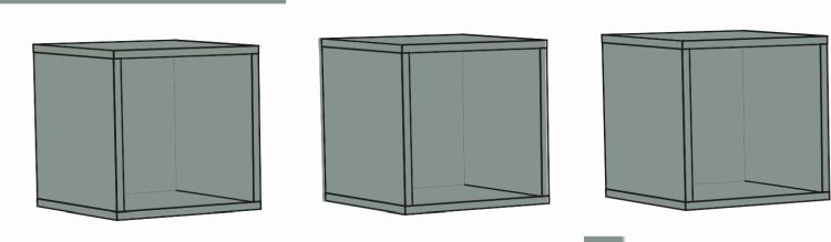 Hängeregal 3er-Set
