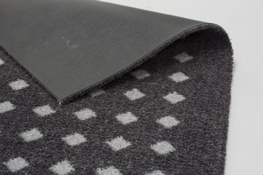 Astra Türmatte Quadrate schwarz , 50 x 150 cm, Miabella 1669041729044