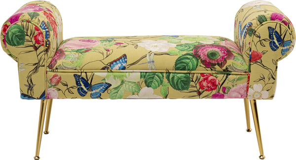 Bank gelb - 100 cm - KARE Wing Flower Fever Gelb