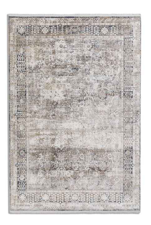 Astra Teppich Positano Bordüre beige/blau 140 x 200 cm