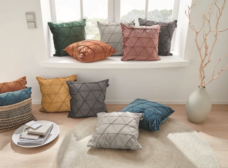 Kissen 45x45 cm GLOSS GRAU