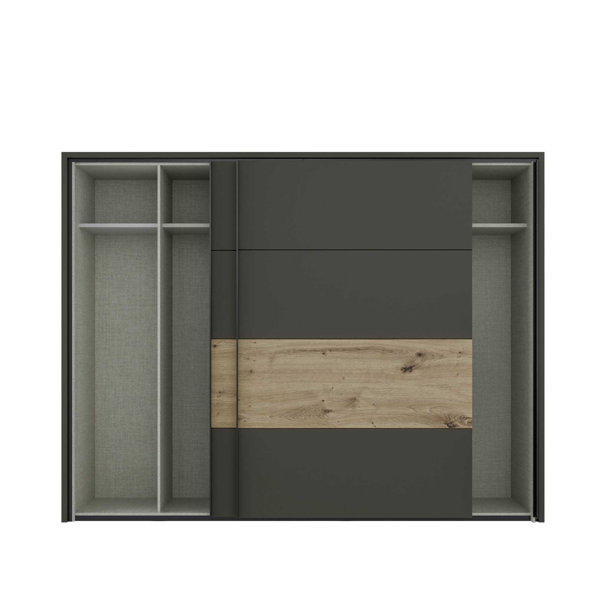 Kleiderschrank Eiche Artisan 2-türig ca. 269,8 x 210,5 x 62,9 cm - Thorvald
