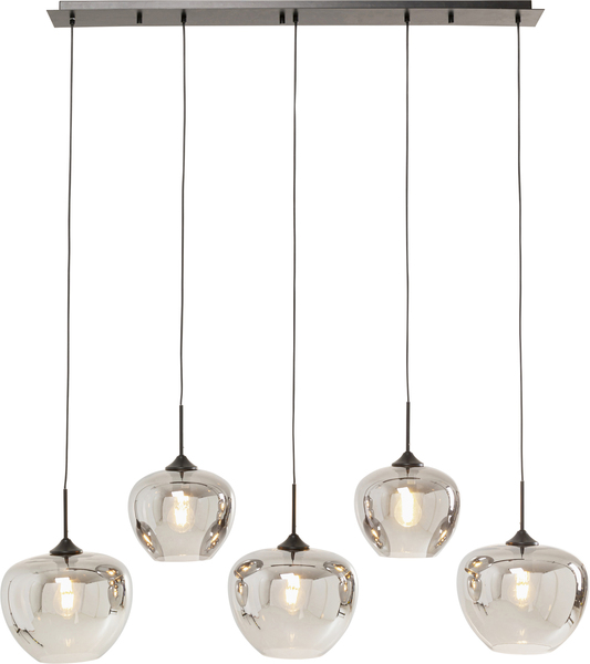 Hängeleuchte grau - 160 cm - KARE Sphere Smoke Five