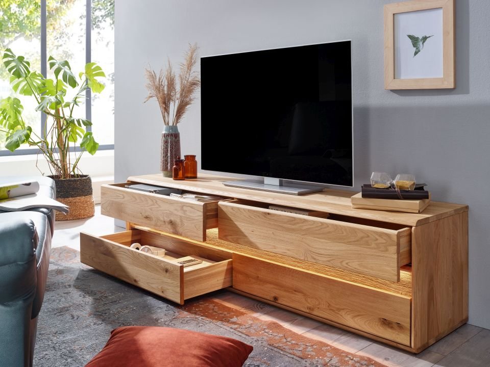 G+K TV Element III Emma WZ-0303 Wildeiche geölt 184 x 48 cm