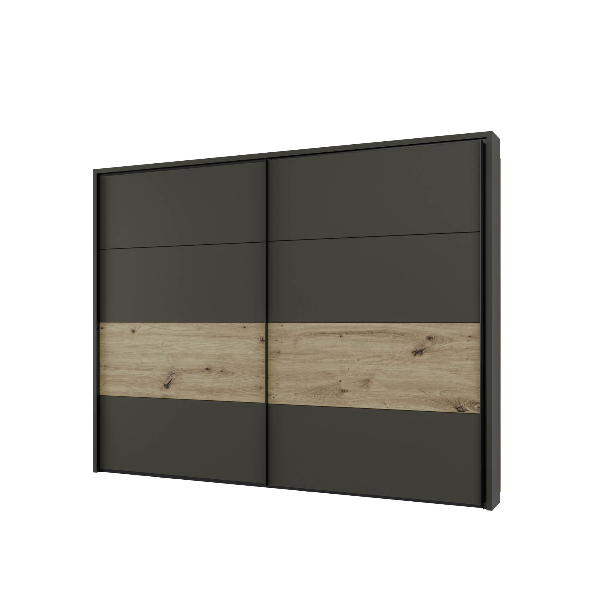 Kleiderschrank Eiche Artisan 2-türig ca. 269,8 x 210,5 x 62,9 cm - Thorvald