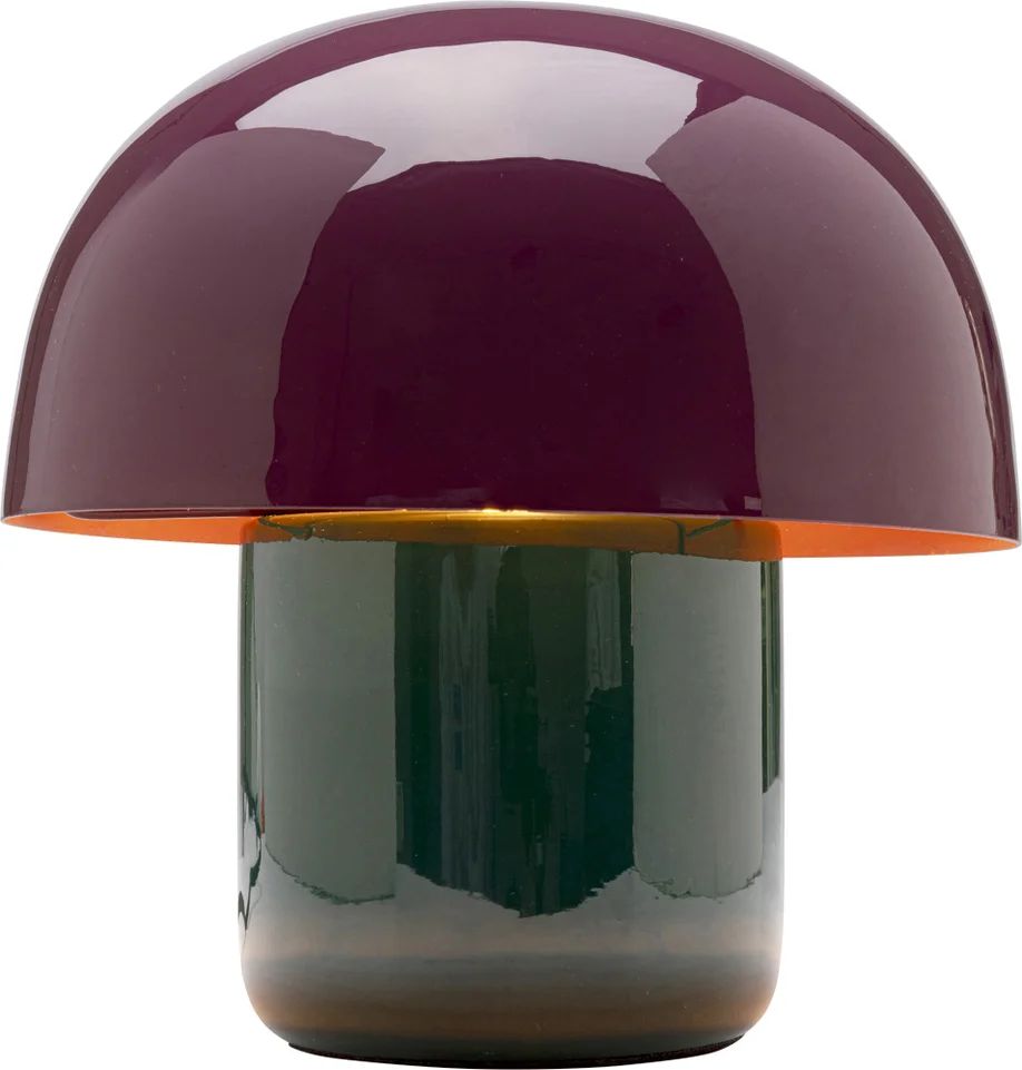 KARE Tischleuchte Violett - Grün - Mushroom Shiny Duo Saturday