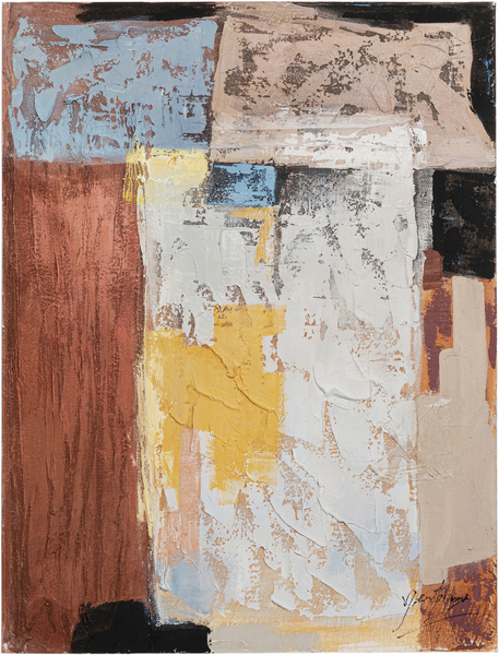 Leinwandbild mehrfarbig - 90 x 120 cm - KARE Art Splash Orange