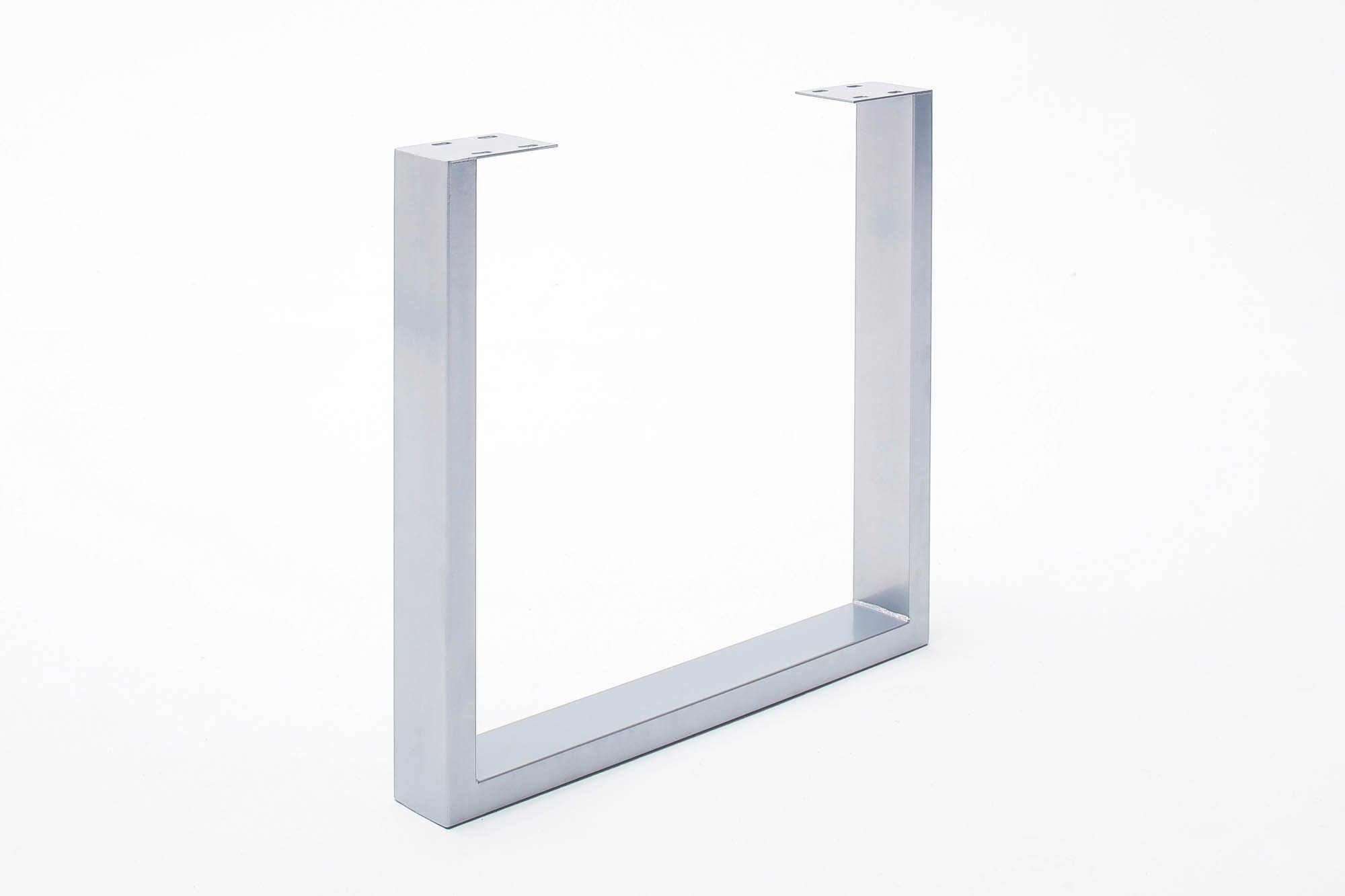 Elfo Möbel Esstisch Kernbuche geölt Keilgezinkt mit gerader Kante , Gestell: U-Fuß Edelstahl , 160 x 100 cm , Walton S1006316+S3000TUE