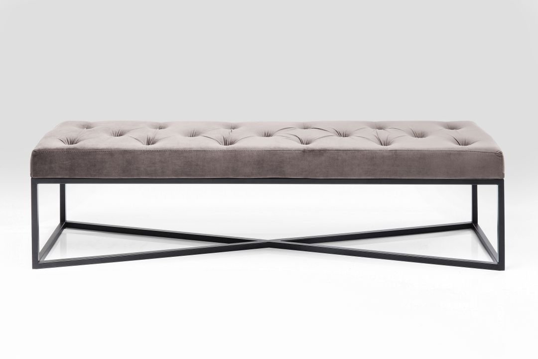 KARE Bank Crossover Grau Schwarz Grau, Schwarz 40,00cm