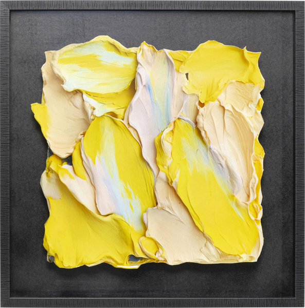 Gerahmtes Bild mehrfarbig - 80 x 80 cm - KARE Abstract In Box