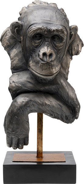 Deko Figur grau - 74 cm - KARE Monkey