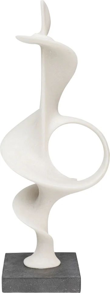 KARE Deko Objekt Soft Line 70cm – Große Design-Skulptur mit fließender Linienführung