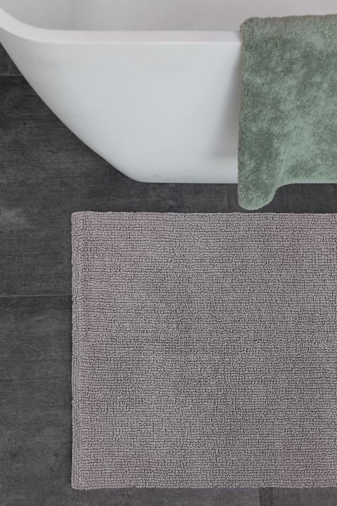 Schöner Wohnen Kollektion Badteppich Uni Hellgrau , 67 x 110 cm, 1940070190042/18867